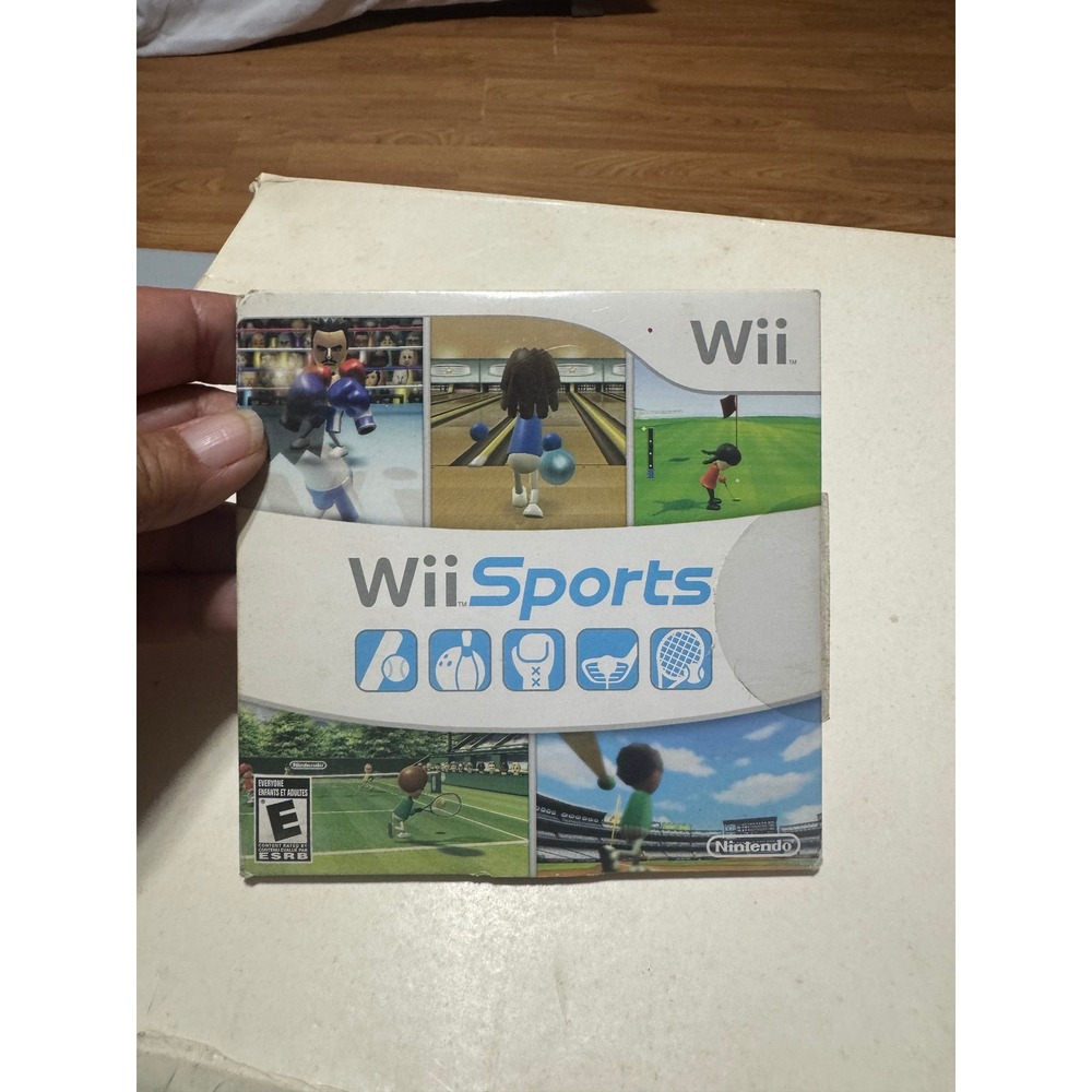 Wii Sports Nintendo Wii Game Disc Cardboard Sleeve Manual RVL-RSPE-USA-80